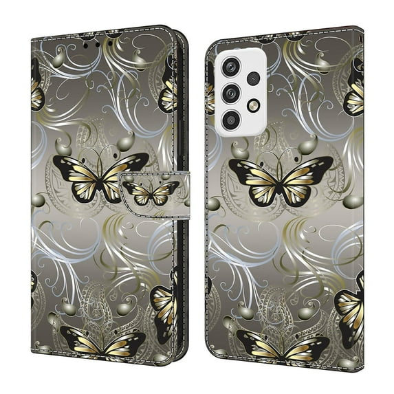 ELEHOLD Leather Wallet Case for Samsung Galaxy A16 5G with Lanyard, Credit Card Slot Anti-Scratch Protection Durable Magnetic Closure Kickstand Flip Wallet Cover for Women,Q