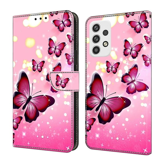 ELEHOLD Leather Wallet Case for Samsung Galaxy A16 5G with Lanyard, Credit Card Slot Anti-Scratch Protection Durable Magnetic Closure Kickstand Flip Wallet Cover for Women,O