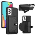 thumbnail image 1 of ELEHOLD Leather Wallet Case For Samsung Galaxy A23 4G,Premium Leather Material with Back Card Holders Magnetic Button Full Body Shockproof Luxury Case,Black, 1 of 6