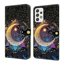 ELEHOLD Leather Wallet Case for Samsung Galaxy A23 5G with Lanyard, Credit Card Slot Anti-Scratch Protection Durable Magnetic Closure Kickstand Flip Wallet Cover for Women,A