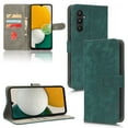 thumbnail image 1 of ELEHOLD Leather Wallet Case for Samsung Galaxy A34 5G with RFID Blocking Card Holders Stand Function Detachable Wriststrap Shockproof Folio Case for Samsung A34 5G,Green, 1 of 8