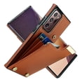 thumbnail image 1 of ELEHOLD Leather Wallet Case for Samsung Galaxy Note 20 Ultra,Premium Leather Material with Organ Card Slots Holders Full Body Protection Shockproof Anti-Fingerprint Purse Case,Brown, 1 of 7