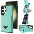 thumbnail image 1 of ELEHOLD Leather Wallet Case for Samsung Galaxy S22 Ultra with Back Flip Card Slots Magnetic Buckle Kickstand Function Shockproof Protective Leather Case for Samsung Galaxy S22 Ultra,mint, 1 of 5