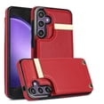 thumbnail image 1 of ELEHOLD Leather Wallet Case for Samsung Galaxy S23 FE,Premium Leather Material with Organ Card Slots Holders Full Body Protection Shockproof Anti-Scratch Purse Case for Samsung Galaxy S23 FE,Red, 1 of 7