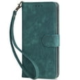 thumbnail image 1 of ELEHOLD Leather Wallet Case for Samsung Galaxy S23 Plus 6.6" with RFID Blocking Card Holders Stand Function Detachable Wriststrap Shockproof Folio Case for Samsung S23+,Green, 1 of 5