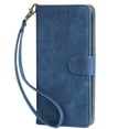 thumbnail image 1 of ELEHOLD Leather Wallet Case for Samsung Galaxy S23 Plus 6.6" with RFID Blocking Card Holders Stand Function Detachable Wriststrap Shockproof Folio Case for Samsung S23+,Blue, 1 of 5