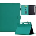 thumbnail image 1 of ELEHOLD Leather Wallet Case For Samsung Galaxy Tab A9+ Fiber Pattern Lightweight Folio Stand Cover, Auto Sleep&Week Function, Full Body Protection, Blue, 1 of 9
