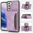 thumbnail image 1 of ELEHOLD Leather Wallet Case for Samsung Galaxy S22 Case, Galaxy S22 Wallet Case with PU Leather Card Pockets Back Flip Cover,Purple, 1 of 5