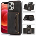 thumbnail image 1 of ELEHOLD Leather Wallet Case for iPhone 14 Pro Max Case, iPhone 14 Pro Max Wallet Case with PU Leather Card Pockets Back Flip Cover,Black, 1 of 5