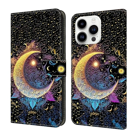 ELEHOLD Leather Wallet Case for iPhone 12 Pro / 12 6.1" with Lanyard, Credit Card Slot Anti-Scratch Protection Durable Magnetic Closure Kickstand Flip Wallet Cover for Women,A