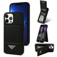 thumbnail image 1 of ELEHOLD Leather Wallet Case for iPhone 15 with Back Flip Card Slots Magnetic Buckle Kickstand Function Shockproof Protective Leather Case for iPhone 15 ,black, 1 of 5