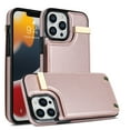 thumbnail image 1 of ELEHOLD Leather Wallet Case for iPhone 15,Premium Leather Material with Organ Card Slots Holders Full Body Protection Shockproof Anti-Scratch Purse Case for iPhone 15 6.1Inch,Rosegold, 1 of 7