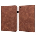 thumbnail image 1 of ELEHOLD for Lenovo Tab M10 3rd Gen 10.1" (2022) Leather Case,Embossed Flower Floral Folio Flip Case Card Slots Kickstand Elastic Band Shockproof Protective Case for Lenovo Tab M10 Gen 3,Brown, 1 of 9