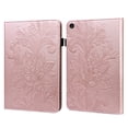 thumbnail image 1 of ELEHOLD for Lenovo Tab M10 3rd Gen 10.1" (2022) Leather Case,Embossed Flower Floral Folio Flip Case Card Slots Kickstand Elastic Band Shockproof Protective Case for Lenovo Tab M10 Gen 3,Rosegold, 1 of 9