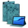 thumbnail image 1 of ELEHOLD for Lenovo Tab M10 Plus 3rd Gen 10.6" (2022) Leather Case,Embossed Flower Pattern Flip Case Card Slots Kickstand Magnetic Clasp Shockproof Protective Case for  Lenovo Tab M10 Plus,Green, 1 of 7