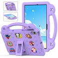 thumbnail image 1 of ELEHOLD for Lenovo Tab M10 Plus 3rd Gen 10.6" Kids Case, Cute Cartoon EVA Kids-Friendly Handle Grip Kickstand Shockproof Rugged Protective Case, Lightpurple, 1 of 7