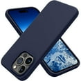 thumbnail image 1 of ELEHOLD Liquid Silicone Case for iPhone 15 Pro Max 6.7 Inch Case, for iPhone 15 Pro Max, Slim Lightweight Soft Shockproof Phone Cover with Anti-Scratch Soft Microfiber Lining,Midnight Blue, 1 of 3