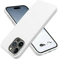 thumbnail image 1 of ELEHOLD Liquid Silicone Case for iPhone 15 Pro Max 6.7 Inch Case, for iPhone 15 Pro Max, Slim Lightweight Soft Shockproof Phone Cover with Anti-Scratch Soft Microfiber Lining,White, 1 of 1