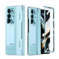 thumbnail image 1 of ELEHOLD Luxury Case for Samsung Galaxy Z Fold 6 , Rugged PC Shell with Built-in Screen Protector Hidden Kickstand Hinge Protection Support Wireless Charging Shockproof Full Body Case,Blue, 1 of 9