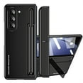 thumbnail image 1 of ELEHOLD Luxury Case for Samsung Galaxy Z Fold5 Rugged Full Body Protective Built-in Hidden Kickstand Screen Protector Removable Pen Slot Free Stylus Pen Shockproof Case for Samsung Z Fold5,Black, 1 of 7