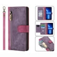 thumbnail image 1 of ELEHOLD Luxury Flip Wallet Case for Google Pixel 7, PU Leather RFID Blocking Card Slots Zipper Pocket Magnetic Closure Kickstand Lanyard Shockproof Protective Case,Rose, 1 of 7