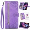 ELEHOLD Wallet Case for iPhone 13 Premium Leather Flower Floral Pattern ...