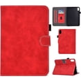thumbnail image 1 of ELEHOLD Luxury Leather Compatible with iPad 10th Gen 10.9" 2022 Case with Auto Sleep & Wake Flip Magnetic Shockproof Kickstand Drop Cover - Red, 1 of 8
