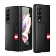 thumbnail image 1 of ELEHOLD Luxury Leather Wallet Case for Samsung Galaxy Z Fold 4 Card Slots Holders Screen Protector Slim Lightweight Camera Protection Scratch-Resistant Case,Black, 1 of 9