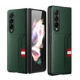thumbnail image 1 of ELEHOLD Luxury Leather Wallet Case for Samsung Galaxy Z Fold 4 Card Slots Holders Screen Protector Slim Lightweight Camera Protection Scratch-Resistant Case,Green, 1 of 9