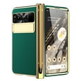 thumbnail image 1 of ELEHOLD Luxury Rugged Case for Google Pixel Fold 2023 with Built-in Tempered Glass Screen Protector,Hinge Protection Shockproof Full Body Case with Stylus Pen Slot for Google Pixel Fold,Green, 1 of 8