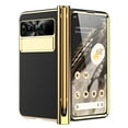 thumbnail image 1 of ELEHOLD Luxury Rugged Case for Google Pixel Fold 2023 with Built-in Tempered Glass Screen Protector,Hinge Protection Shockproof Full Body Case with Stylus Pen Slot for Google Pixel Fold,Black, 1 of 8