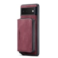 thumbnail image 1 of ELEHOLD Luxury Wallet Case for Google Pixel 7A Leather Purse Case with Detachable Card Slots Zipper Pocket Kickstand Function Shockproof Protective Case for Google Pixel 7a,Red, 1 of 8