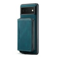 thumbnail image 1 of ELEHOLD Luxury Wallet Case for Google Pixel 7A Leather Purse Case with Detachable Card Slots Zipper Pocket Kickstand Function Shockproof Protective Case for Google Pixel 7a,Blue, 1 of 8