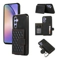 thumbnail image 1 of ELEHOLD Luxury Wallet Case for Samsung Galaxy A15 with Card Holders Magnetic Closure Kickstand Function Shockproof Galaxy A15 Purse Case with Detachable Crossbody Shoulder Strap,Black, 1 of 7