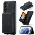 thumbnail image 1 of ELEHOLD Luxury Wallet Case for Samsung Galaxy A54 5G Leather Purse Case with Detachable Card Slots Zipper Pocket Kickstand Function Shockproof Protective Case,Black, 1 of 7