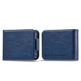thumbnail image 1 of ELEHOLD Luxury Wallet Case for Samsung Galaxy Z Flip 5, Magnetic PU Leather RFID Blocking Card Slot Slim Shockproof Protection Cover for Galaxy Z Flip 5,Blue, 1 of 1