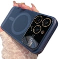 thumbnail image 1 of ELEHOLD MagSafe Compatible for iPhone 12 Pro Case with Full Camera Lens Protector, Upgraded Heat Dissipation Breathable Cooling Case for iPhone 12 Pro,Navy Blue, 1 of 4