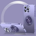 thumbnail image 1 of ELEHOLD Magnetic Case For iPhone 13 Pro Max, Slim Frosted Shockproof Case Rugged Cover, [with 360° Rotable Ring Stand], [Mag Safe Compatible], [Lens All-Inclusive], Purple, 1 of 9