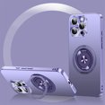 thumbnail image 1 of ELEHOLD Magnetic Case For iPhone 15 Pro Max, Slim Frosted Shockproof Case Rugged Cover, [with 360° Rotable Ring Stand], [Mag Safe Compatible], [Lens All-Inclusive], Purple, 1 of 9
