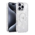 thumbnail image 1 of ELEHOLD Magnetic Case For iPhone 16 Plus Glitter Sparking Clear Shockproof Rugged Cover, Anti-Yellowing, MagSafe Compatible, Slim & Lightweight - Clear, 1 of 10