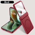 thumbnail image 1 of ELEHOLD Magnetic Case For Motorola Razr Ultra 2025 / Razr 60 Ultra, Built-in Tempered Glass Film, Mag-Safe Charging Slim Foldable Rugged Shockproof Case Cover with Hinge Protection, Red, 1 of 6