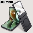 thumbnail image 1 of ELEHOLD Magnetic Case For Motorola Razr Ultra 2025 / Razr 60 Ultra, Built-in Tempered Glass Film, Mag-Safe Charging Slim Foldable Rugged Shockproof Case Cover with Hinge Protection, Black, 1 of 6