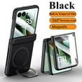 thumbnail image 1 of ELEHOLD Magnetic Case For Motorola Razr Ultra 2025/ Razr 60 Ultra with Kickstand, Built-in Tempered Glass Film, Mag-Safe Charging 360° Ring Holder Slim Foldable Shockproof Case Cover,Black, 1 of 6
