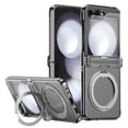 thumbnail image 1 of ELEHOLD Magnetic Case for Samsung Galaxy Z Flip 7 2025 with 360° Rotating Kickstand, Shockproof Shockproof Full Body Protective Cover Hinge Protection Screen Protector Included,Clear, 1 of 7