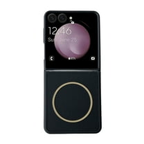 ELEHOLD Magnetic Case for Samsung Galaxy Z Flip 7, Shock-Absorbent  Anti-Scratch Non-Slip Grip PC TPU Protective Case Cover with Wireless Charging Support, Black
