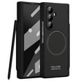 thumbnail image 1 of ELEHOLD Magnetic Case for Samsung Galaxy Z Fold 6 with Screen Protector, Shockproof Skin-Friendly Hinge Protection Scratch-Resistant All-Inclusive Protective Cover With S Pen Holder+Stylus,Black, 1 of 7