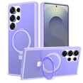 thumbnail image 1 of ELEHOLD Magnetic Case for Samsung Galaxy S25 Ultra, Shockproof Protective Case with Ring Kickstand,Lightpurple, 1 of 6