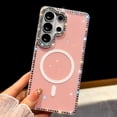 thumbnail image 1 of ELEHOLD Magnetic Case for Samsung Galaxy S26 Ultra, Shockproof Bling Diamond Clear Protective Cover, Wireless Charging,E, 1 of 9