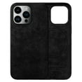 thumbnail image 1 of ELEHOLD Magnetic Case for iPhone 12 Case Compatible with MagSafe, Slim Luxury Artificial Fur PU Leather Protective Back Cover for iPhone 12,Black, 1 of 1
