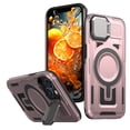 thumbnail image 1 of ELEHOLD Magnetic Case for iPhone 15, Military Grade Shockproof Rugged Case Built-in Metal Camera Cover with Stand,Rosegold, 1 of 6